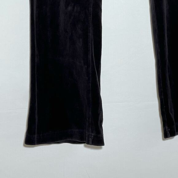 Twisted Heart Y2K Velour Embelished Sweat Pants Black Womens Size M Lounge - Picture 8 of 9